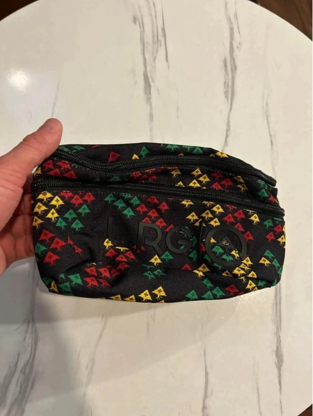 LRG Remix Waistpack Black Multicolor Crossbody Fanny Pack NWT